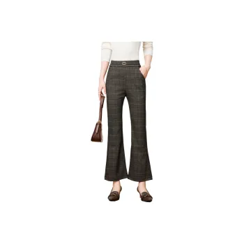 FENHONGMALI Casual Pants Women's Gray