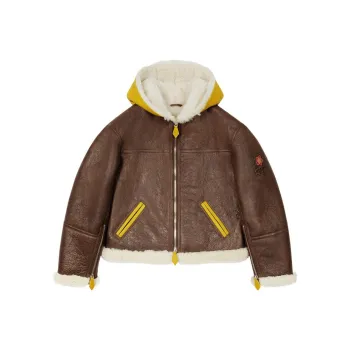 KENZO FW22 Leather Jackets Coats Women's Brown