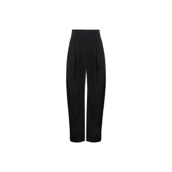 The Attico Gary Tapered Leg Striped Trousers