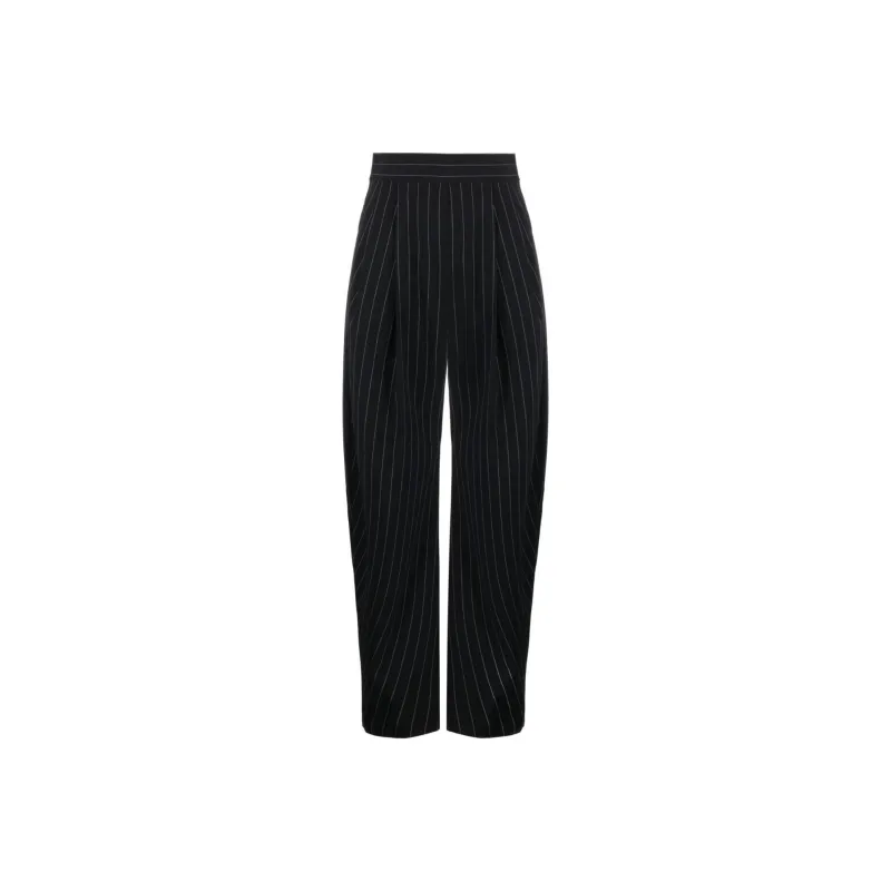 The Attico Gary Tapered Leg Striped Trousers-0