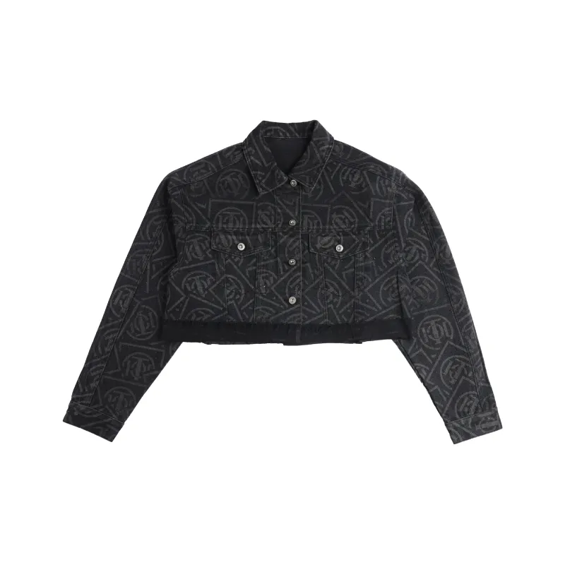 TCH Cropped Coats Women's Black-0