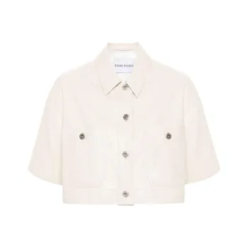 STAND STUDIO Calista Short Sleeved Cropped Shirt