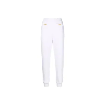 Elisabetta Franchi SS22 Sports Pants Women's White