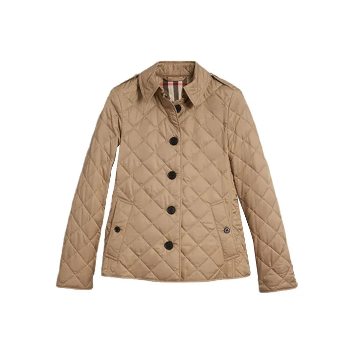 Burberry Puffer Jacket Women's Khaki-0