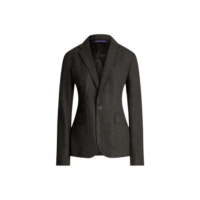Ralph Lauren Collection Parker Wool Flannel Jacket Business Suit Women's Dark Gray-0