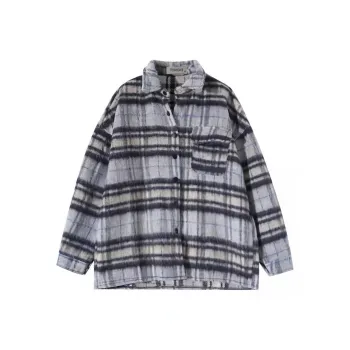 TORIGHT Velvet-feel Coat Women's Stripes Black