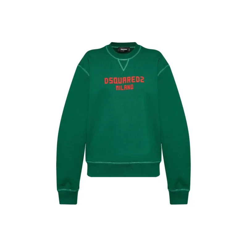 DSQUARED 2 Logo Printed Crewneck Sweatshirt-0