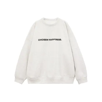 PAZZO Front And Back 3D Effect Letter Niche Fashion Sweatshirt Women's