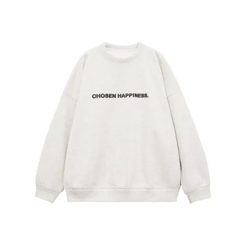 PAZZO Front And Back 3D Effect Letter Niche Fashion Sweatshirt Women's