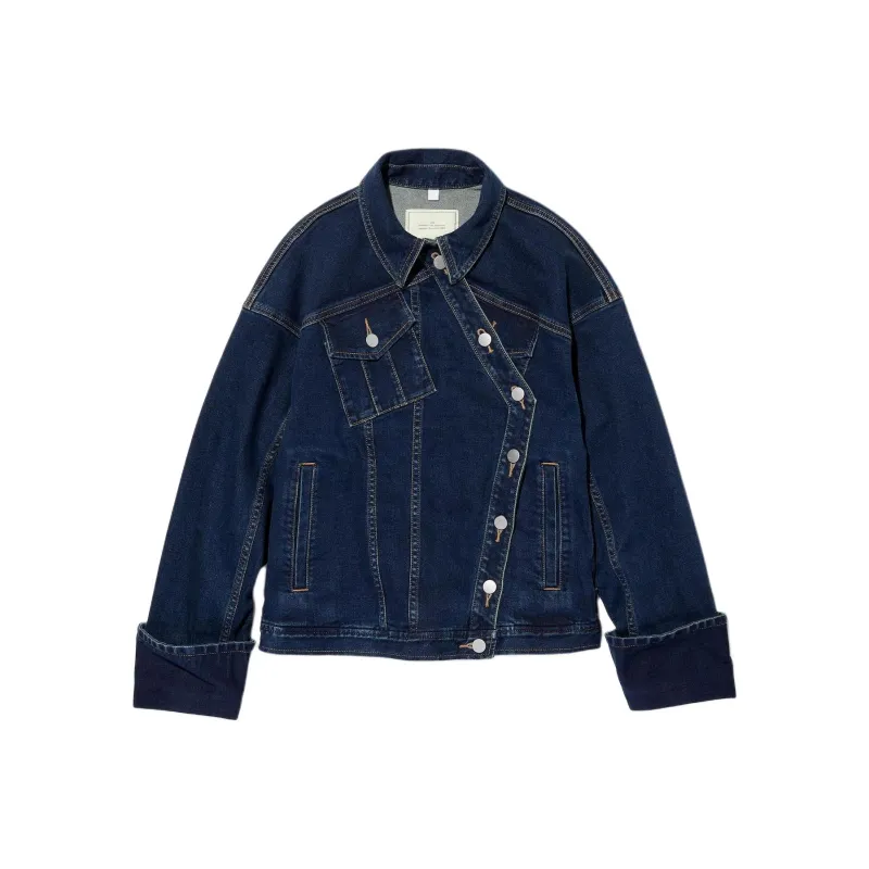 Rokh X GU ROKH Collaboration Denim Jackets Women's Blue-0