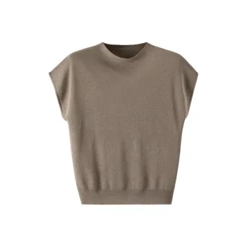 Late White Knitwear Women's Gray Tea Brown