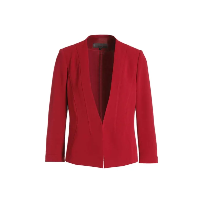 QIAOWANNI Business Suits Coats Women's Plum Paste Red-0