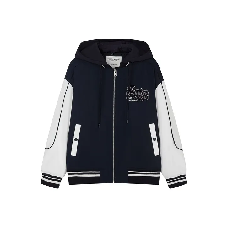 Teenie Weenie Cropped Coats Women's Navy Blue-0