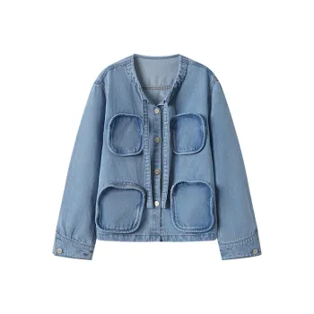 GREEN BELT Denim Jacket Women's Blue