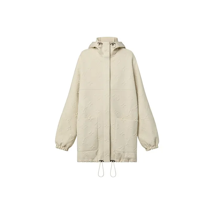 LOUIS VUITTON FW22 Parka Coat Women's Beige-0