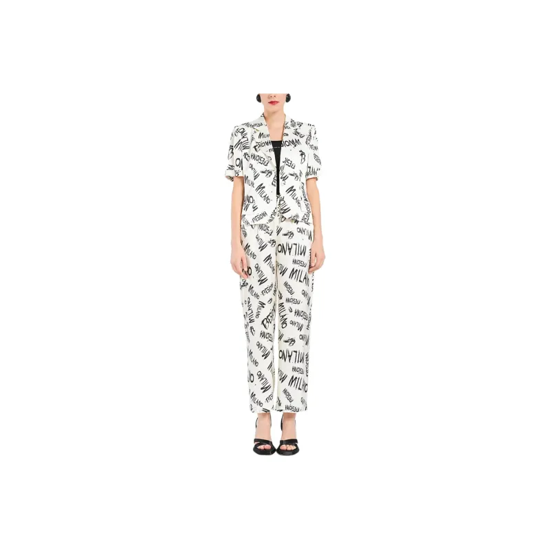BESIONIA SS24 Business Suits Coats Women's Black Pattern-0