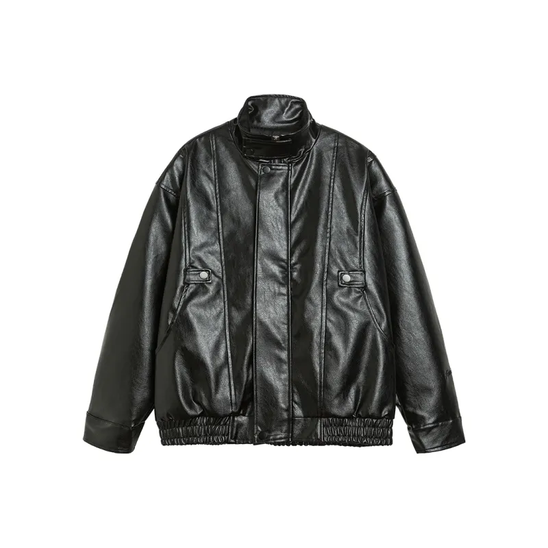 ICH MODE Leather Jackets Unisex-8