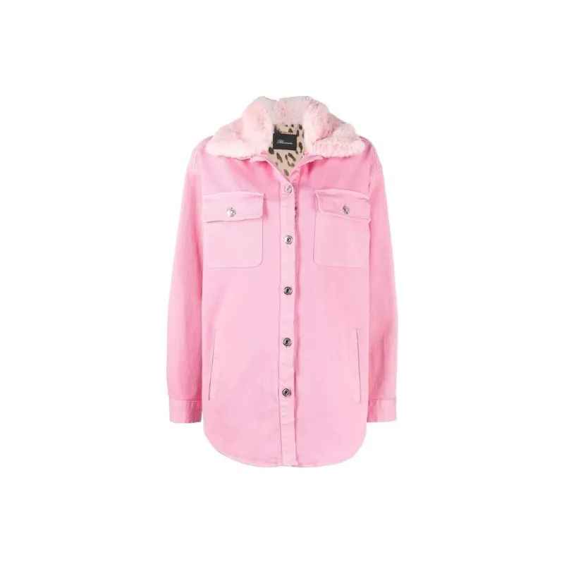 Blumarine Denim Jackets Women's Pink-0