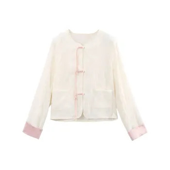 A Paradise For Awakening Cropped Coats Women's Beige