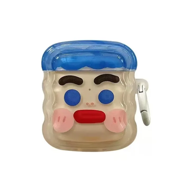 Beams Compatibility Airpods4/3/Pro/Pro2 Silicone Ins Niche Fun Couple Quirky Expression Headphone Cases-4