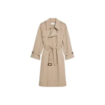 CELINE FW22 Trench Coat Women's Lactose Cream Color