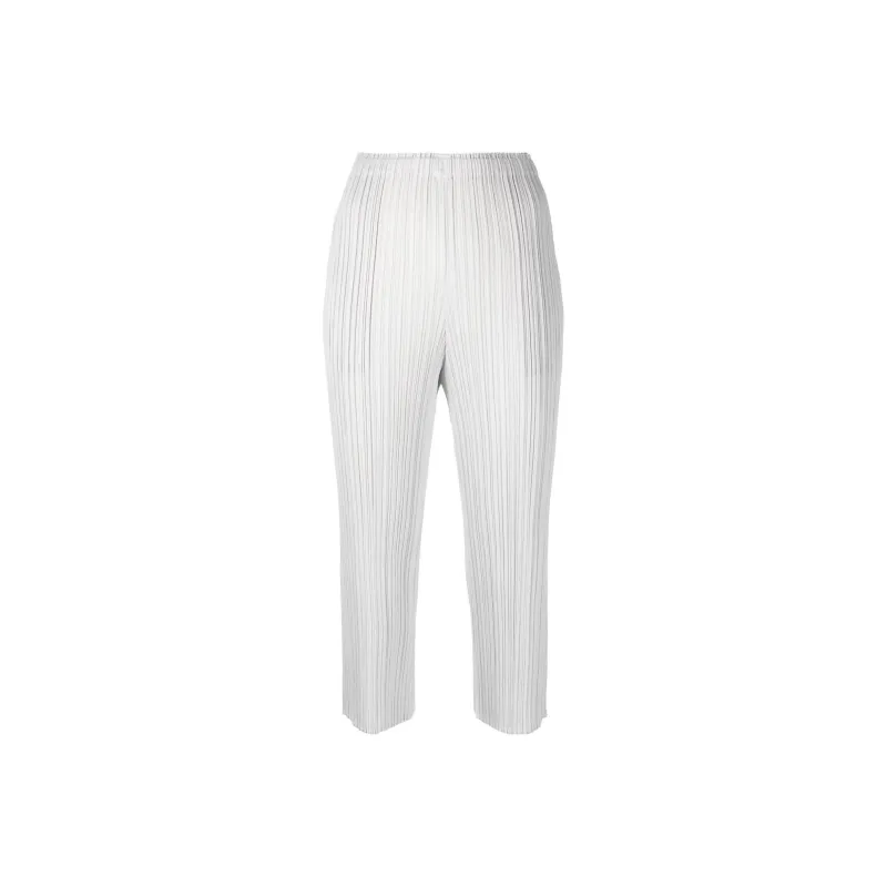 PLEATS PLEASE ISSEY MIYAKE Casual Pants Women's White-0