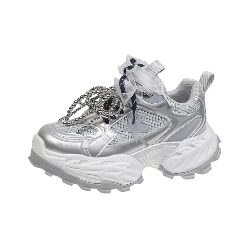 The Mystery Of Glamour Low Top Chunky Sneakers Women's-2