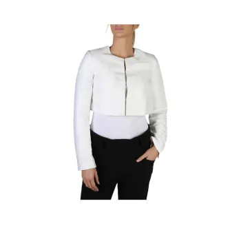 GUESS Cropped Coats Women's White