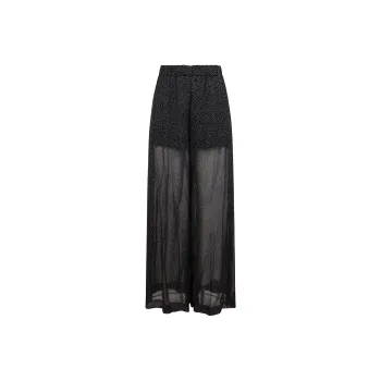 NINA RICCI Polka dot Muslin Palazzo Trousers