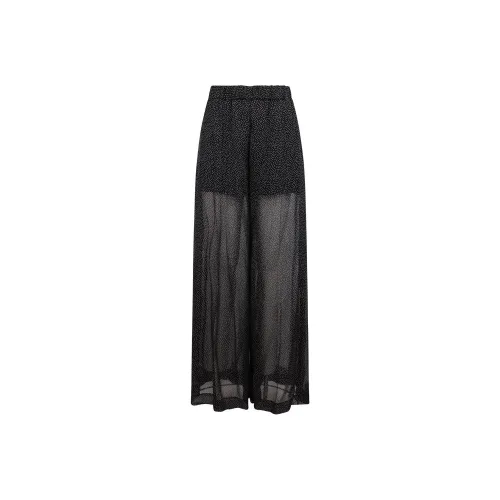 NINA RICCI Polka dot Muslin Palazzo Trousers