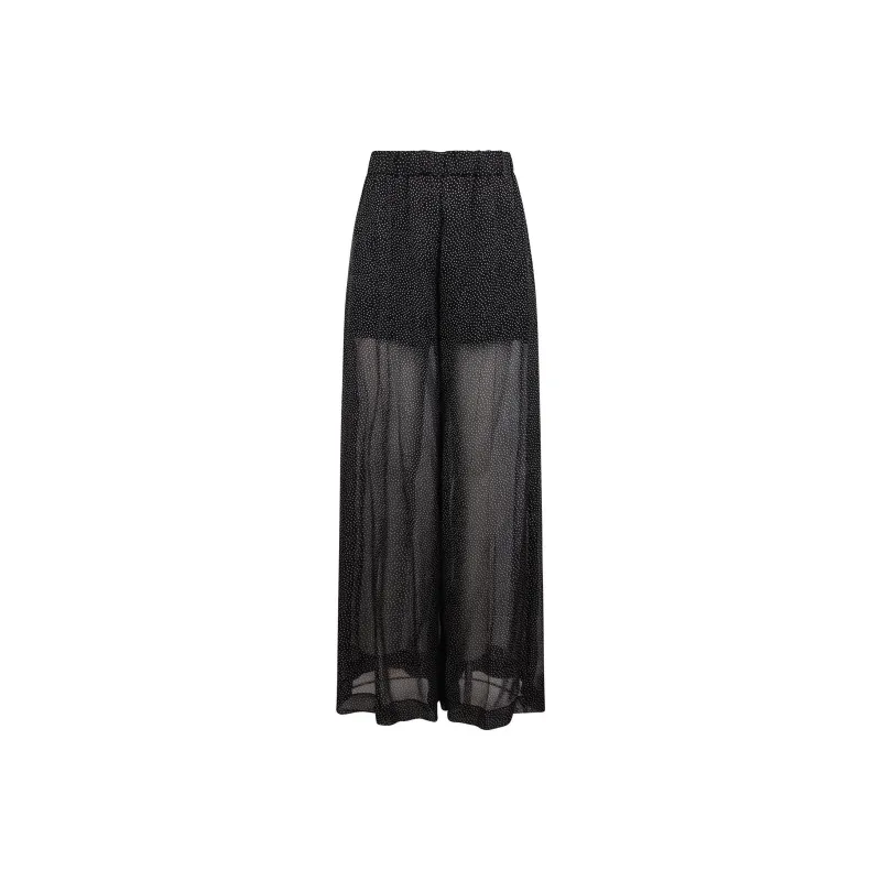 NINA RICCI Polka dot Muslin Palazzo Trousers-0