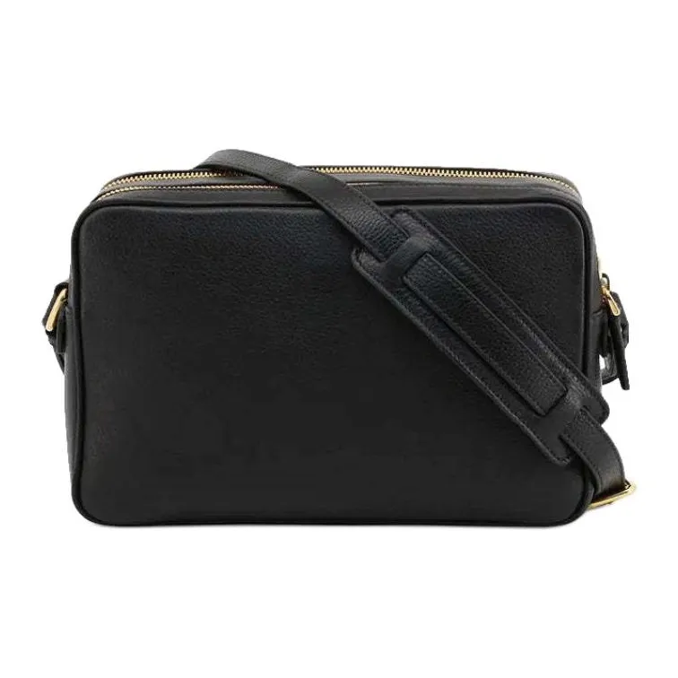 PRADA Calfskin Shoulder Bag Women's Black-2