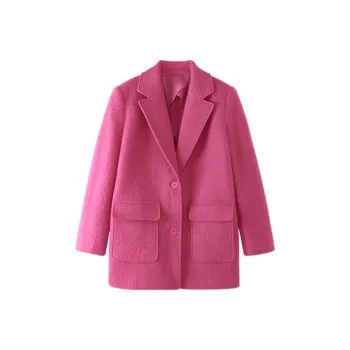 THE SEA LIFE Cropped Coats Women's Coral Red