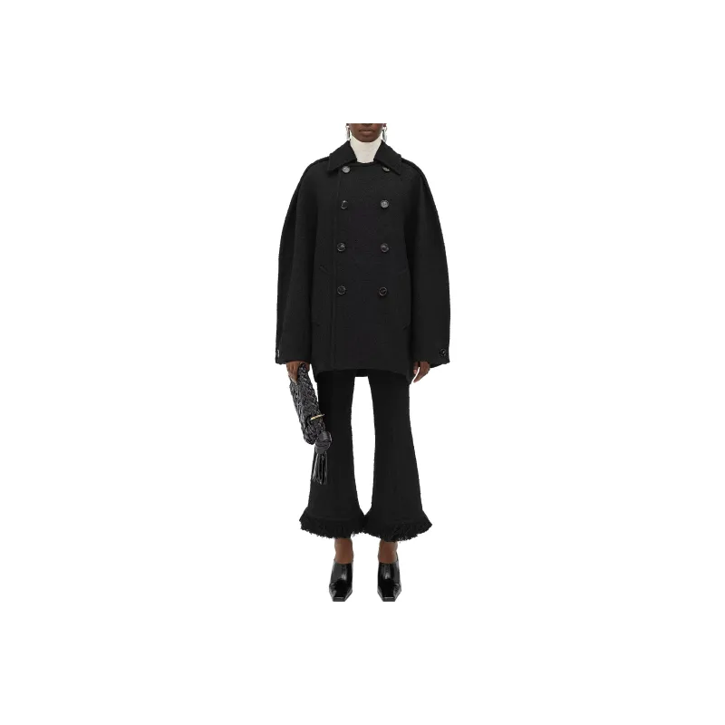 Bottega Veneta FW24 Coat Women's Black-0
