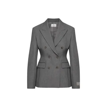 ARITZIA Babaton Zona Blazer Business Suit Women's Heather Charcoal/Stone Phoebe Zhennan Charcoal