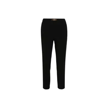 Elisabetta Franchi Straight Leg Cropped Trousers