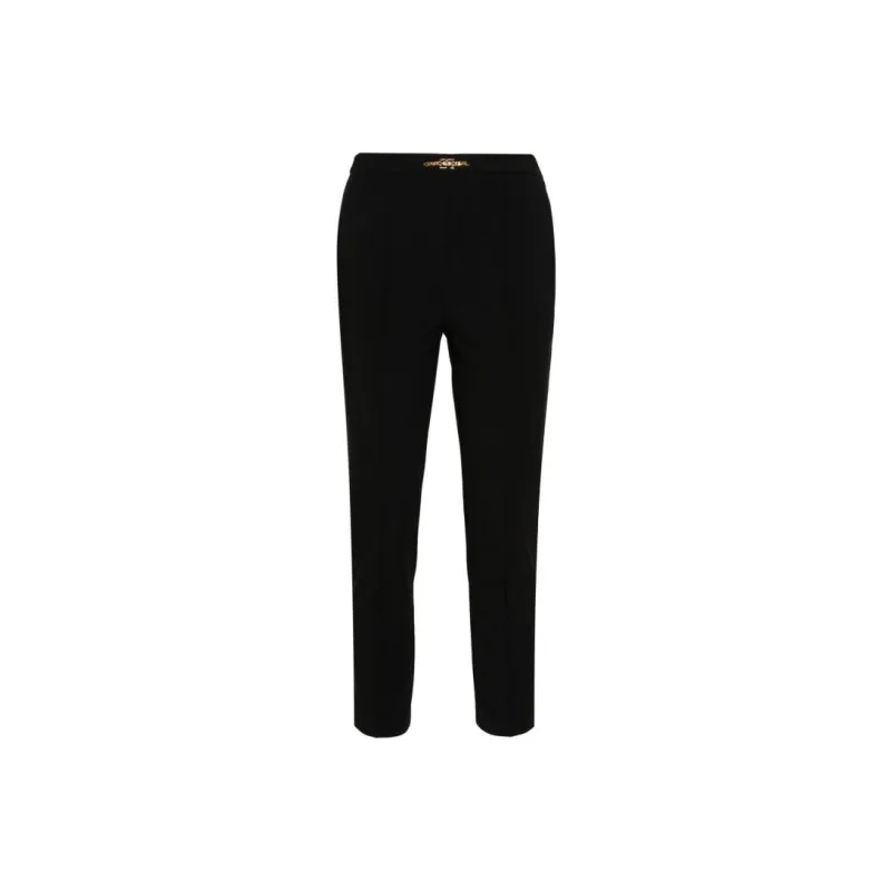 Elisabetta Franchi Straight Leg Cropped Trousers-0