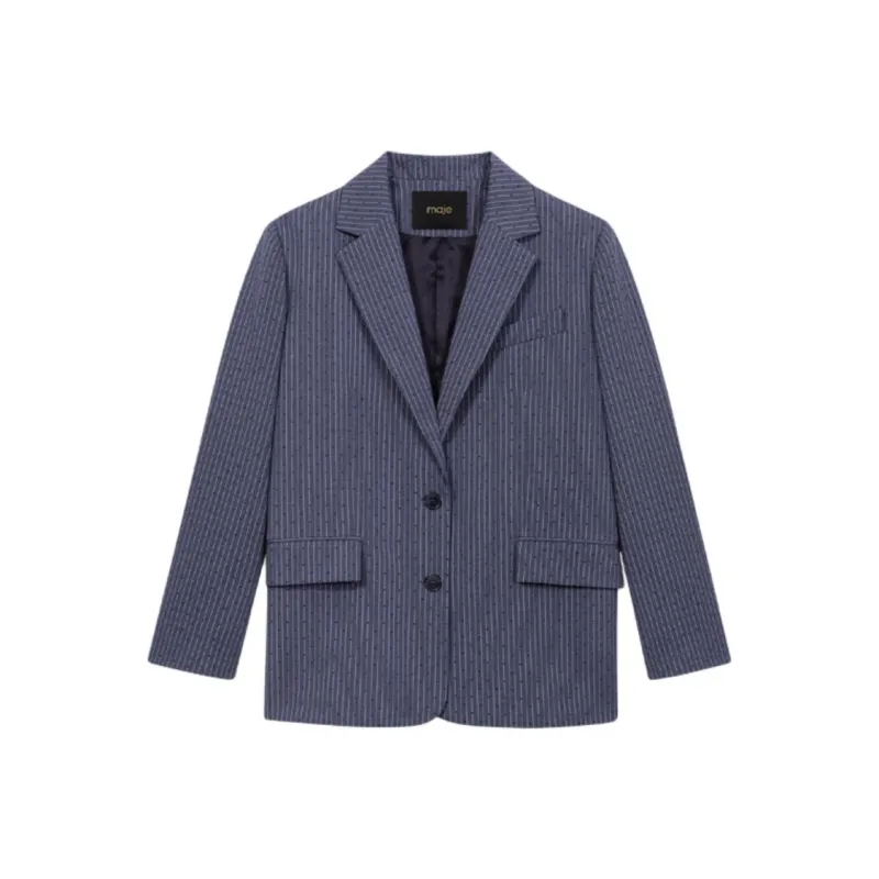 Maje Rhinestone embellished Blazer-0