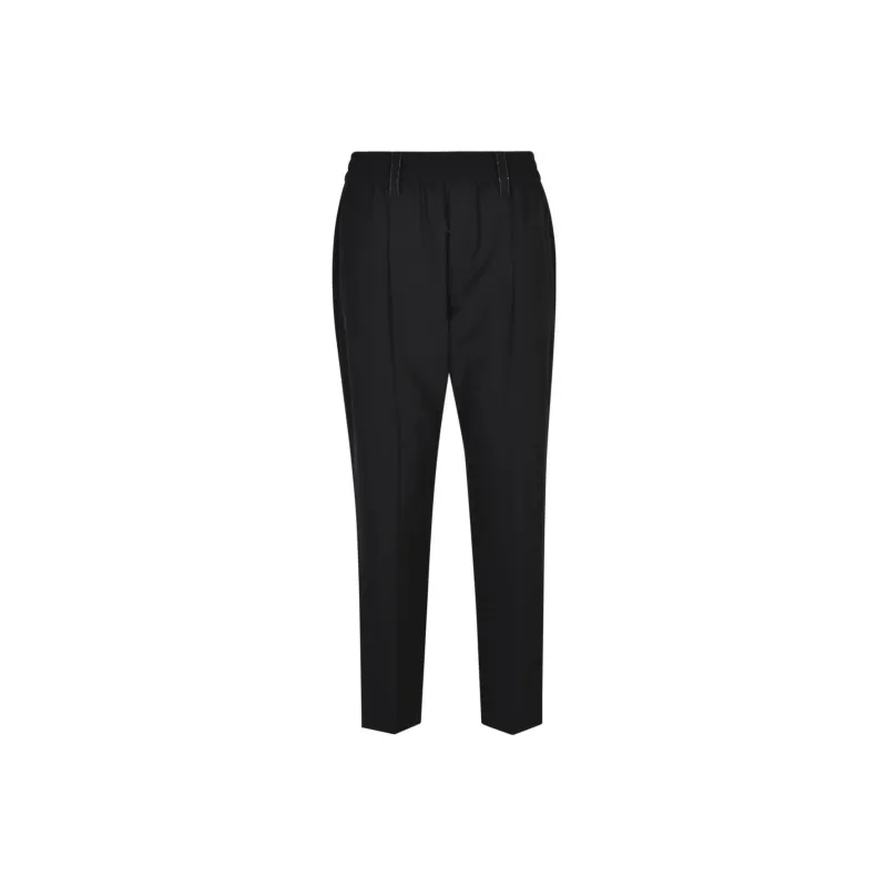 Brunello Cucinelli High Waist Tapered Pants-0