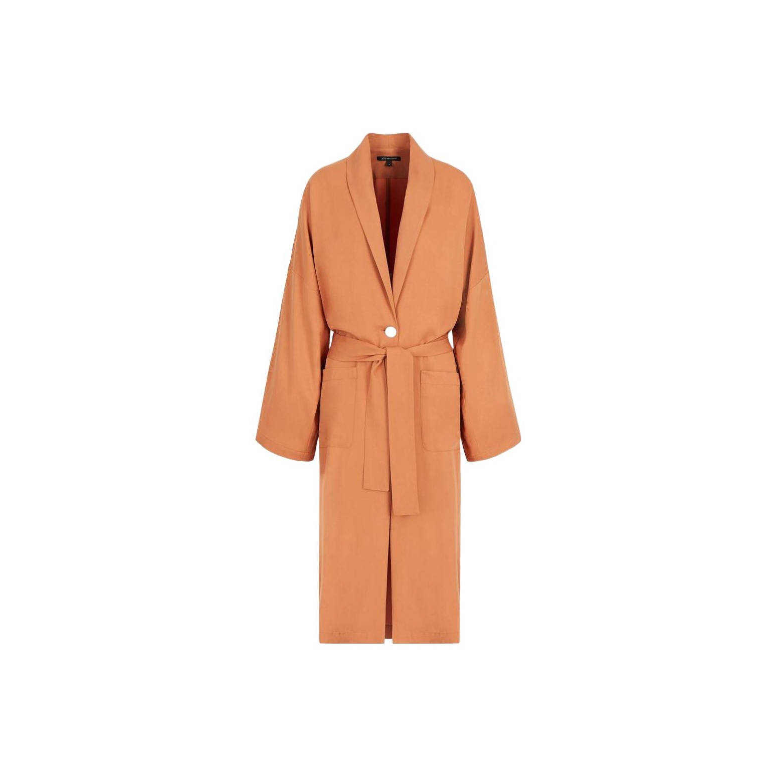 ARMANI EXCHANGE Trench Coats Women's Orange - POIZON