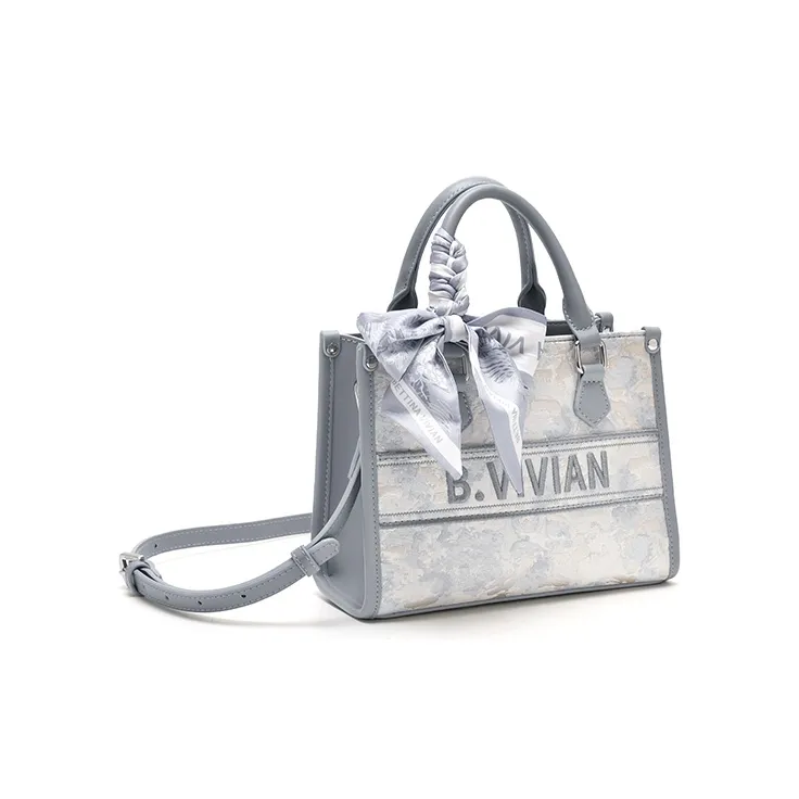 BETTINA VIVIAN PU One Shoulder Handbag Regular Women's Star Moon Gray-2