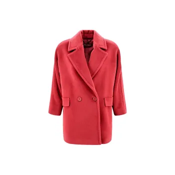 MaxMara Studio Molo Double Breasted Long Sleeved Coat