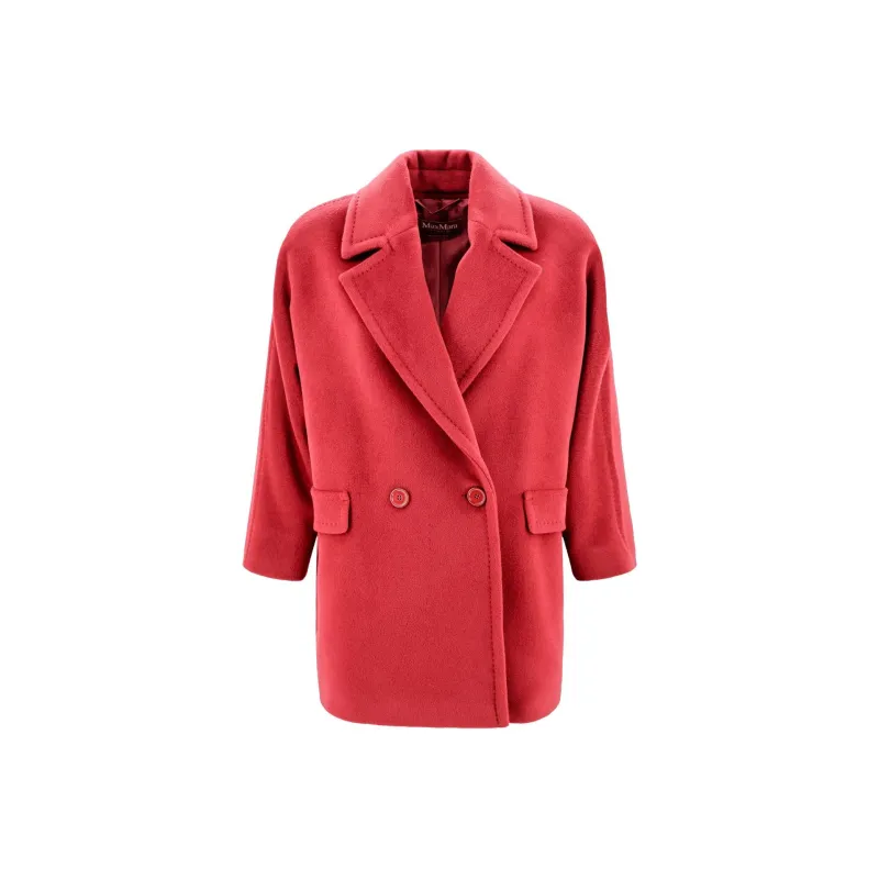 MaxMara Studio Molo Double Breasted Long Sleeved Coat-0