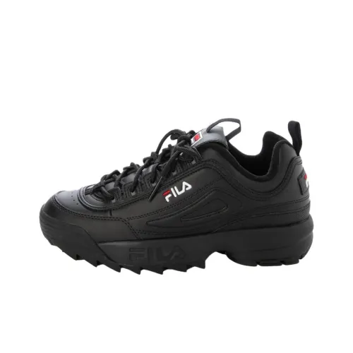 FILA Disruptor 2 Cushioning Lightweight Low Top Casual Shoes Women's Black