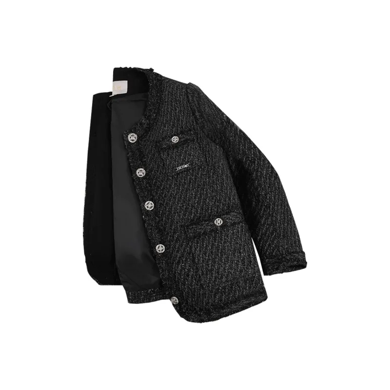 Cypress House Cropped Coat Women's Black Gray-0