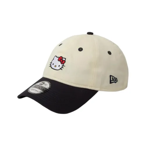 New Era Cotton Fabric Baseball Caps Unisex Beige