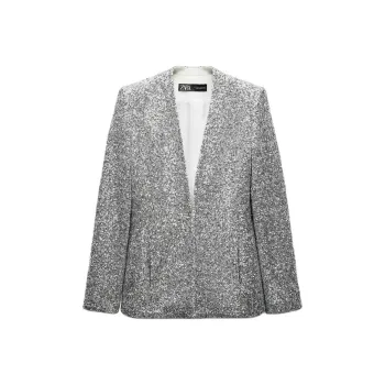 ZARA Halloween Limited Edition Series Business Suit Women's Gray