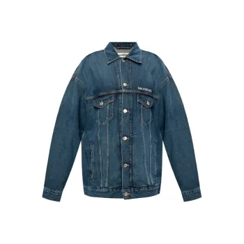 Balenciaga Logo Denim Jacket 'Daddy Wash'