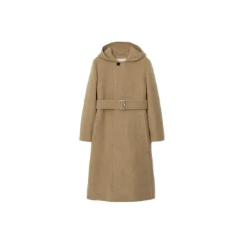 Burberry Hooded Belted Coat
