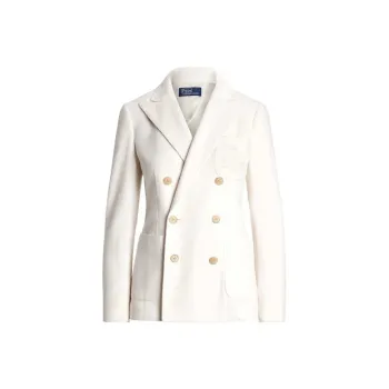 Polo Ralph Lauren FW24 Business Suits Coats Women's Cream